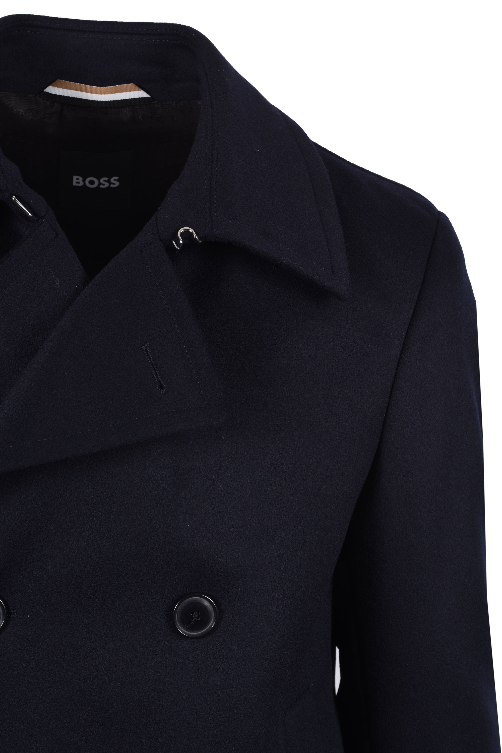 Boss Black Hyde Coat Dark Blue – Michael Stewart