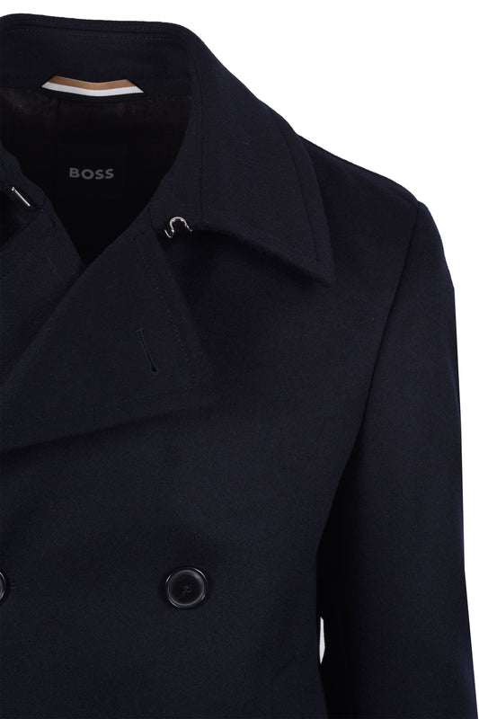 Boss Black Hyde Coat Dark Blue