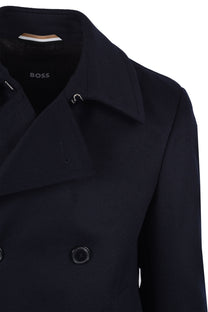 Boss Black Hyde Coat Dark Blue Boss Black