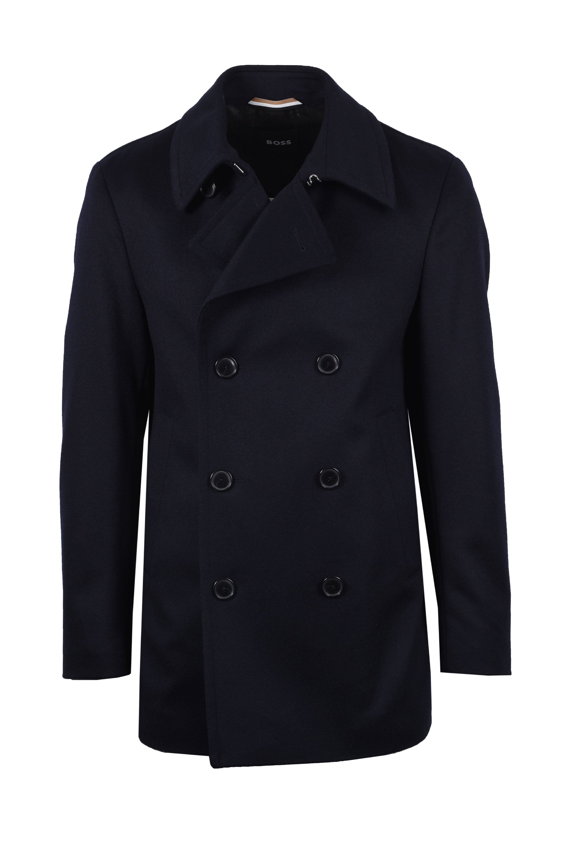 Boss Black Hyde Coat Dark Blue – Michael Stewart