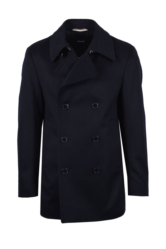 Boss Black Hyde Coat Dark Blue