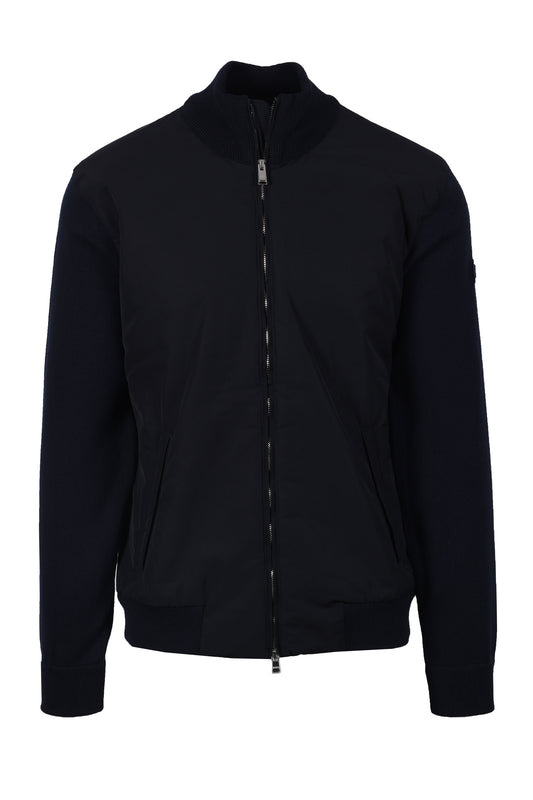 Boss Black Ibaio Mix-Media Jacket Dark Blue