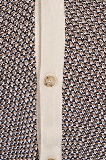 Boss Black Iconico Knitted Polo Open White Boss Black