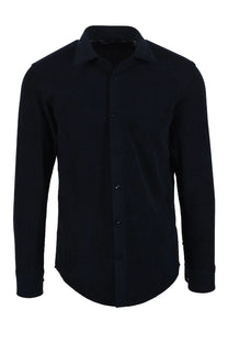 Boss Black KENT CORDUROY SHIRT DARK BLUE Boss Black