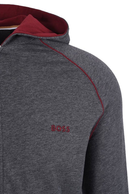 Boss Black Mix & Match Lounge-wear Full Zip Charcoal