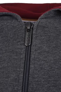 Boss Black Mix & Match Lounge-wear Full Zip Charcoal Boss Black