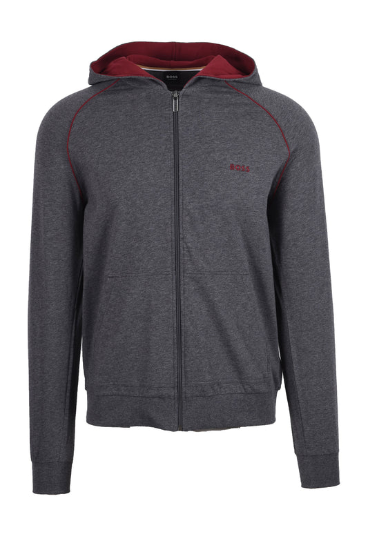 Boss Black Mix & Match Lounge-wear Full Zip Charcoal