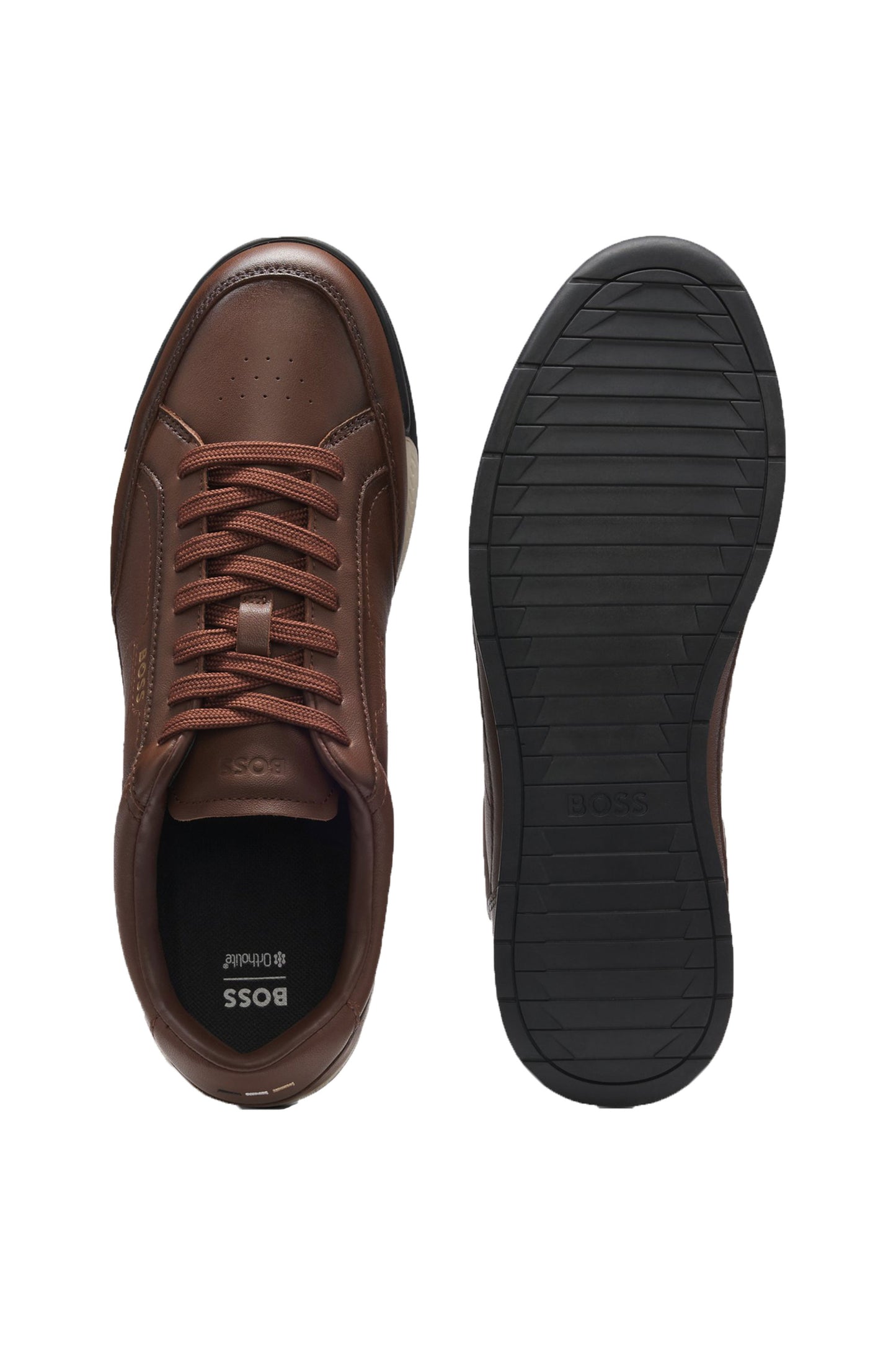 Boss Black Nitan Trainer Medium Brown