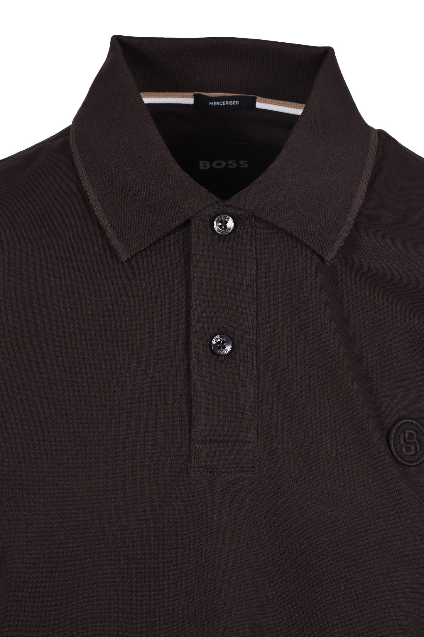 Boss Black Parris Polo Dark Brown