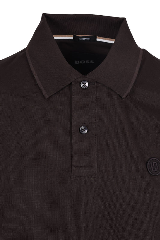 Boss Black Parris Polo Dark Brown