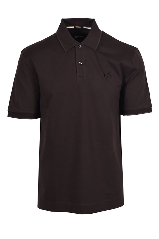 Boss Black Parris Polo Dark Brown