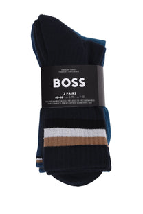 Boss Black Rib Iconic Socks Blue/Navy Boss Black