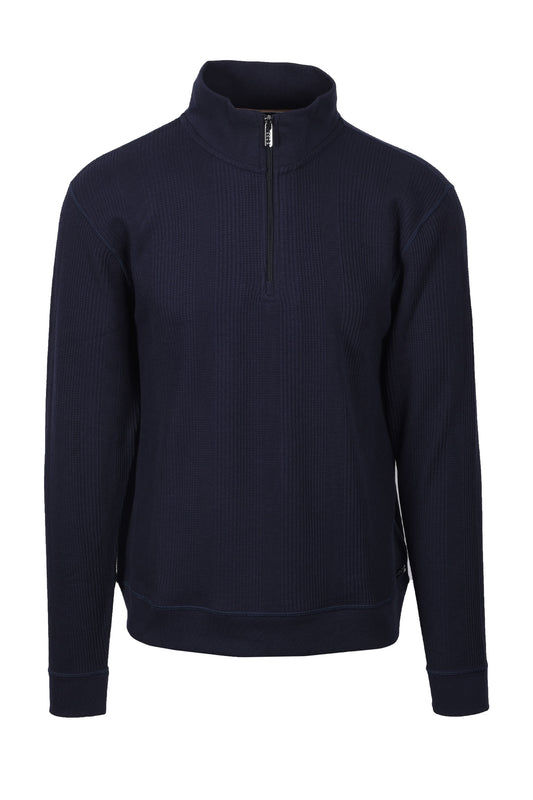 Boss Black STRUCTURE HALF ZIP DARK BLUE