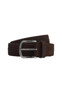 Boss Black Sash Woven Belt Dark Brown Boss Black