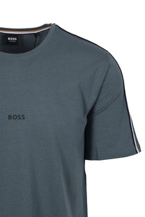 Boss Black UNIQUE T-SHIRT DARK GREEN Boss Black