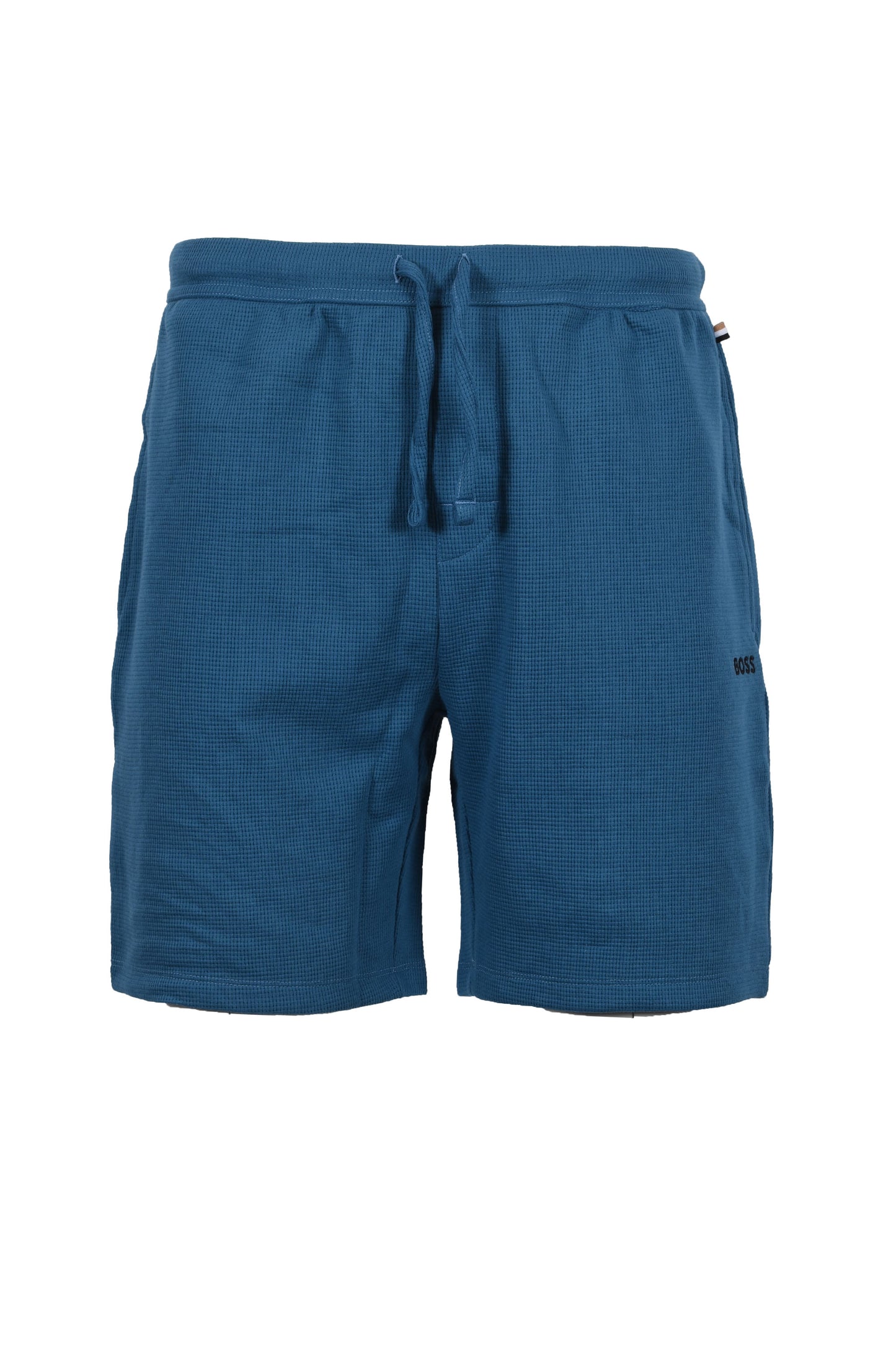 Boss Black WAFFLE SHORTS OPEN BLUE