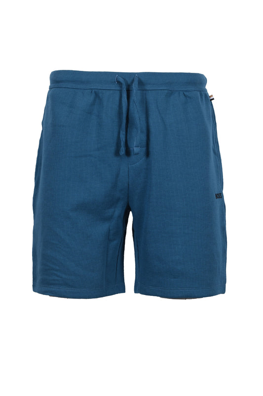 Boss Black WAFFLE SHORTS OPEN BLUE