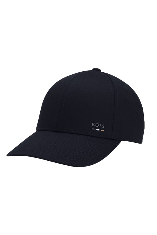 Boss Black Zed-Stripe Baseball Cap Dark Blue