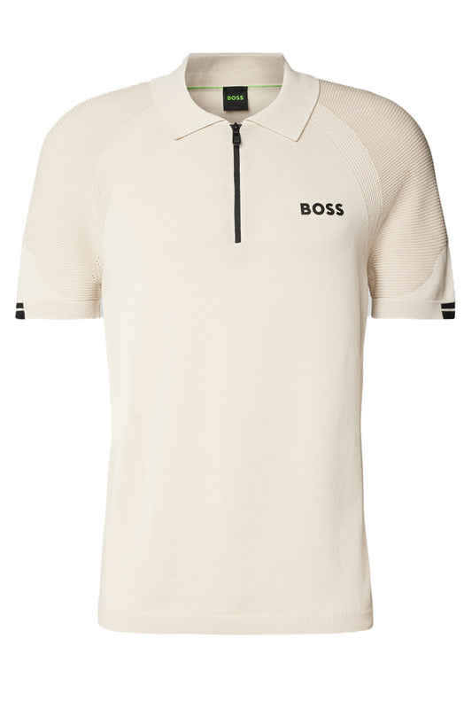 Boss Green K_Perform-Max_PL Half Zip Polo Open Beige