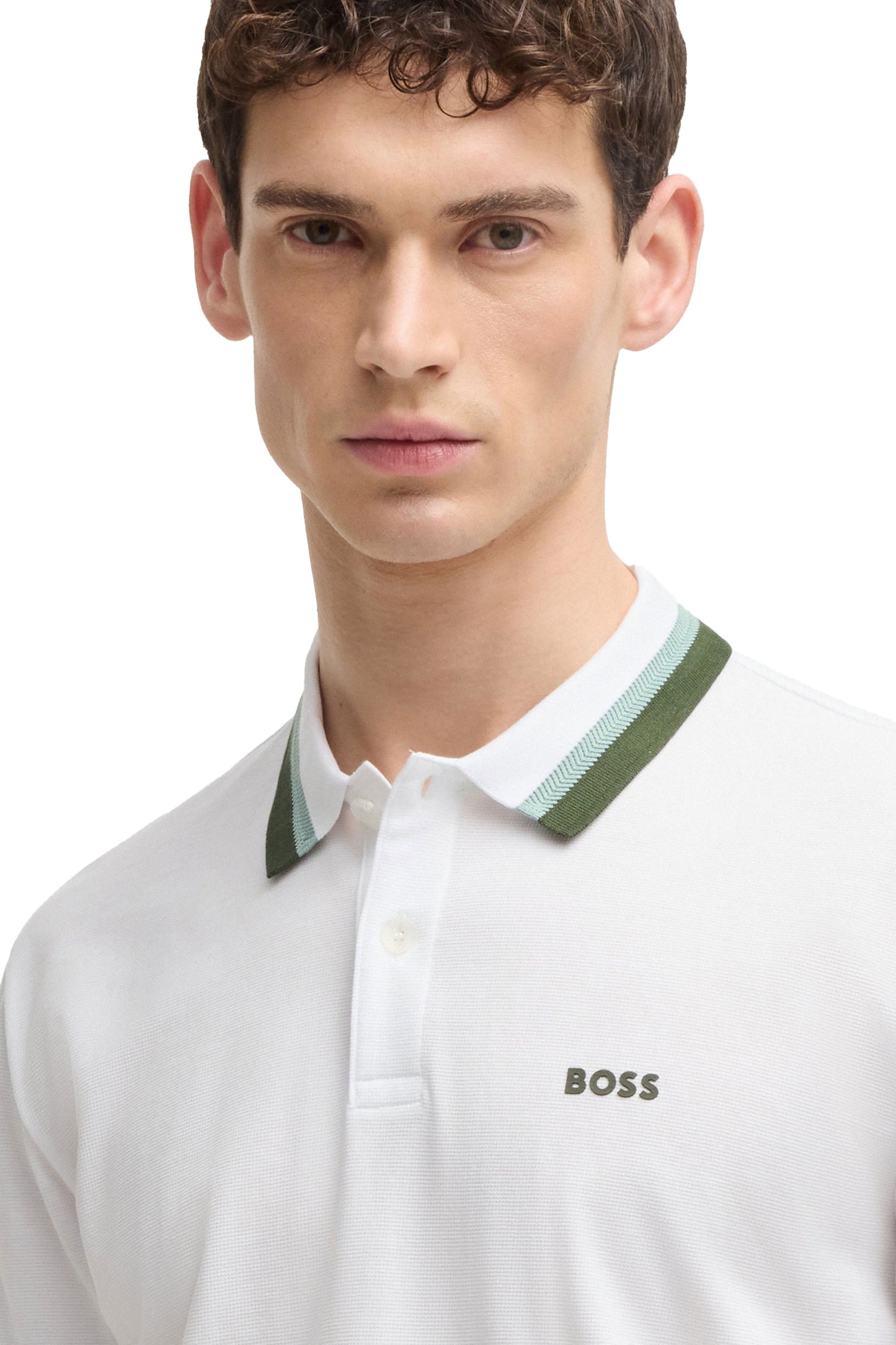 Boss Green Paddy AP Heritage Polo White