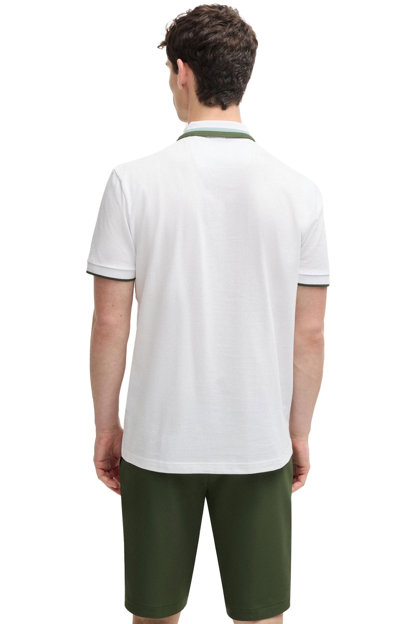 Boss Green Paddy AP Heritage Polo White