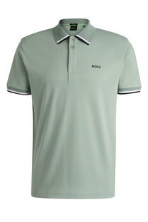 Boss Green Paddy Lux Heritage Polo Shirt Open Green Boss Green