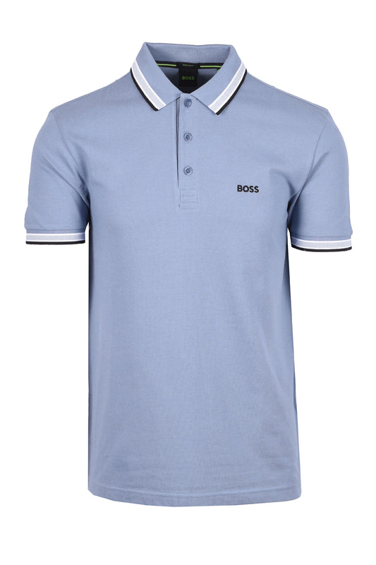 Boss Green Paddy Polo Open Blue