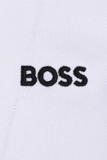 Boss Green Paddy Polo Open White with Blue Boss Green