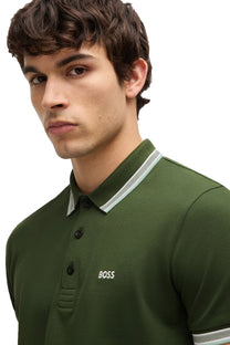Boss Green Paddy Polo Shirt Forest Green Boss Green