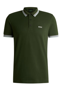 Boss Green Paddy Polo Shirt Forest Green Boss Green