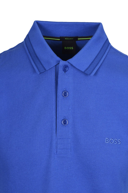 Boss Green Paddy Polo Shirt Medium Blue