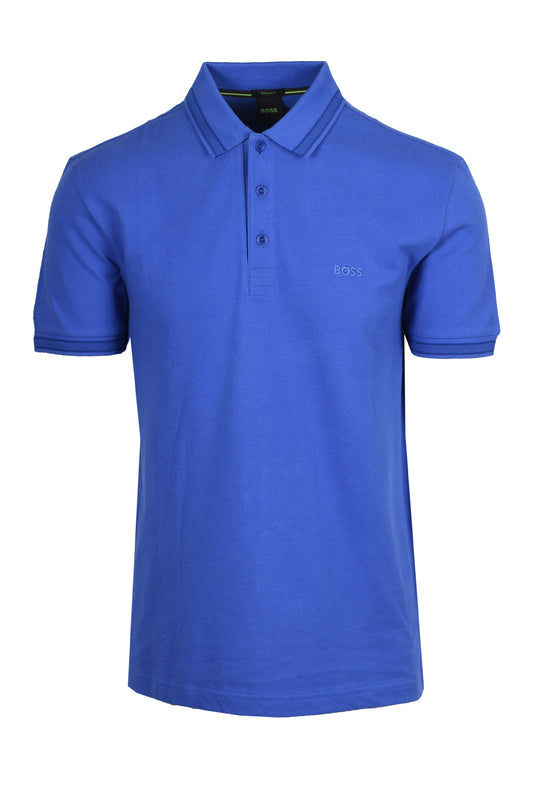 Boss Green Paddy Polo Shirt Medium Blue