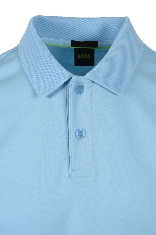 Boss Green Polo Zone Light Pastel Blue