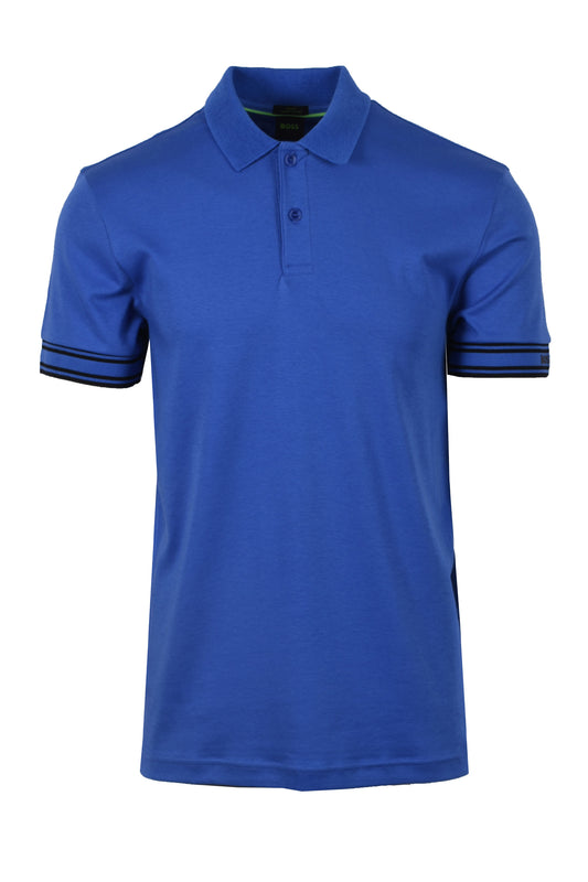 Boss Green Polo Zone Medium Blue