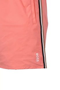 Boss Iconic Swim Shorts Bright Pink Boss Black