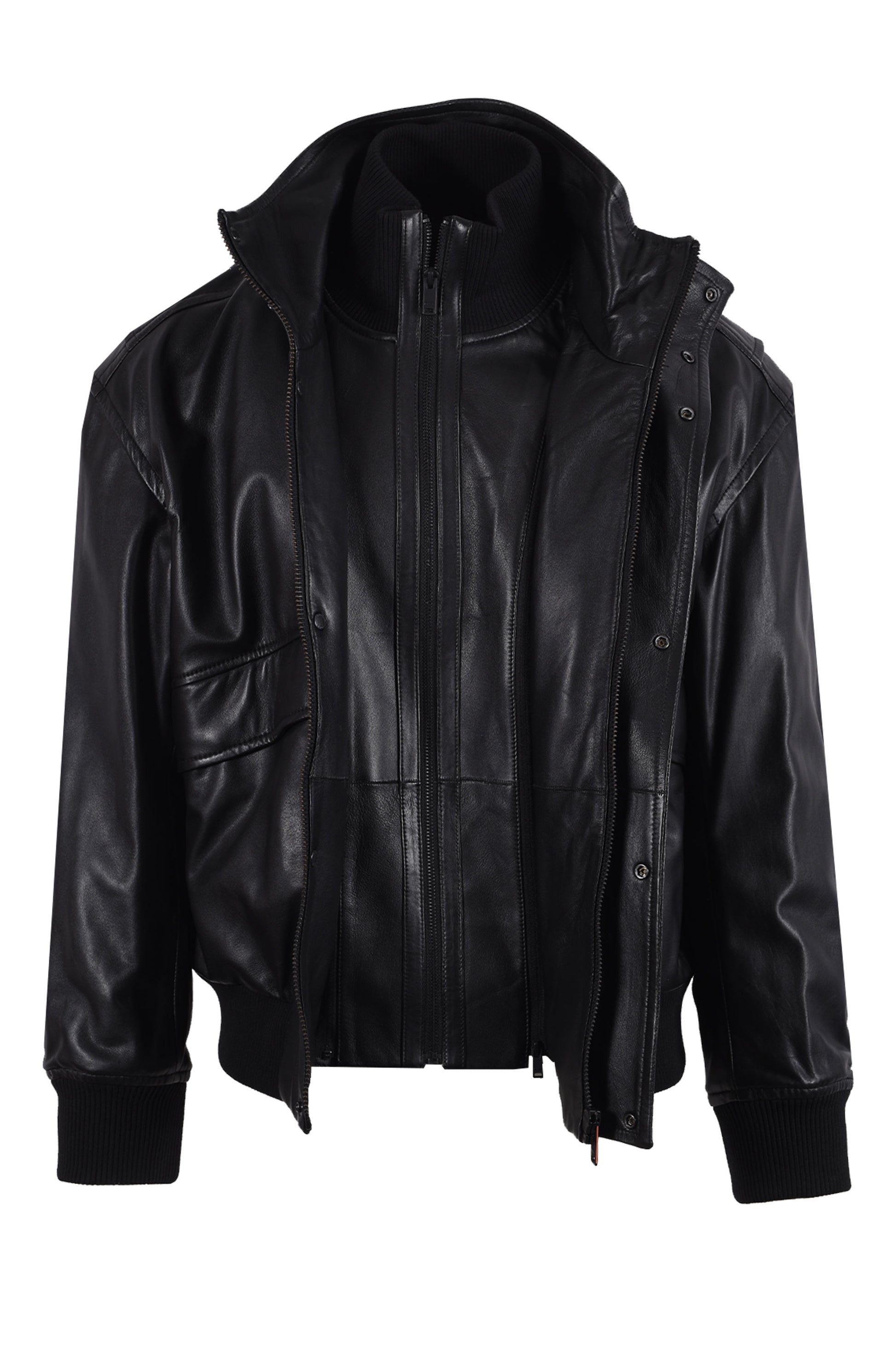 Boss Orange BOSS JOLIGHTS JACKET BLACK Boss Orange Michael Stewart Menswear  Jackets