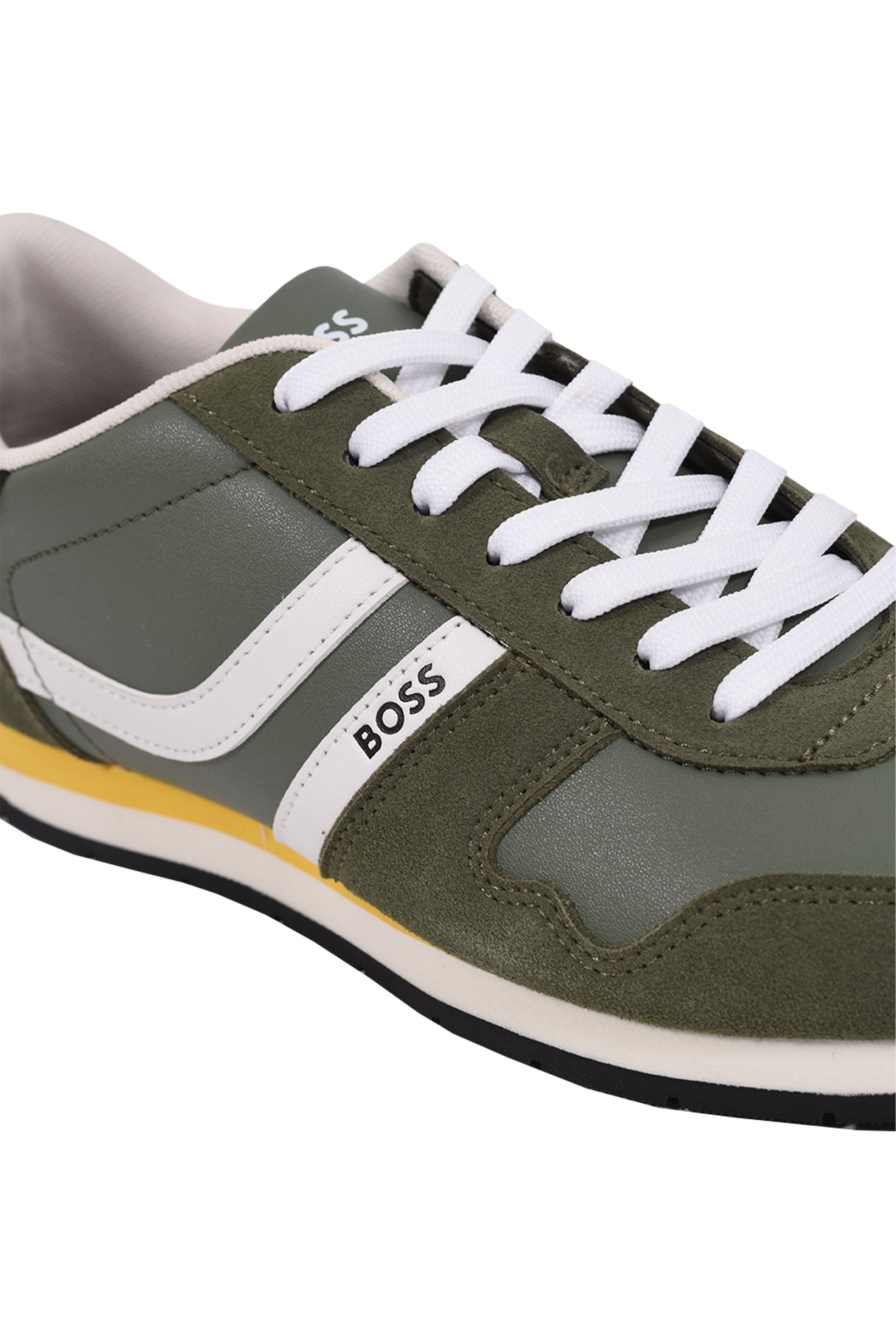 Boss Orange BOSS LEVON RUNN TRAINER DARK GREEN Boss Orange Michael Stewart Menswear  Trainers