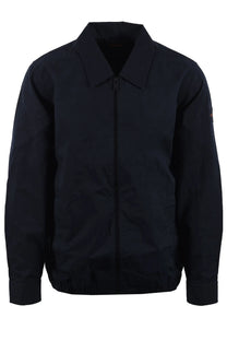 dark blue boss overshirt on a white background