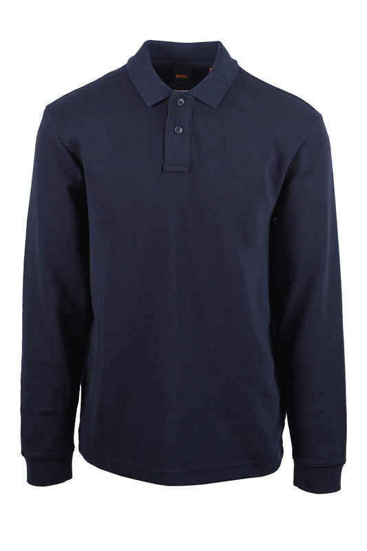 Boss Orange BOSS PETEMPESTOLONG POLO DARK BLUE