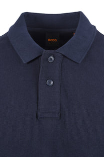 Boss Orange BOSS PETEMPESTOLONG POLO DARK BLUE