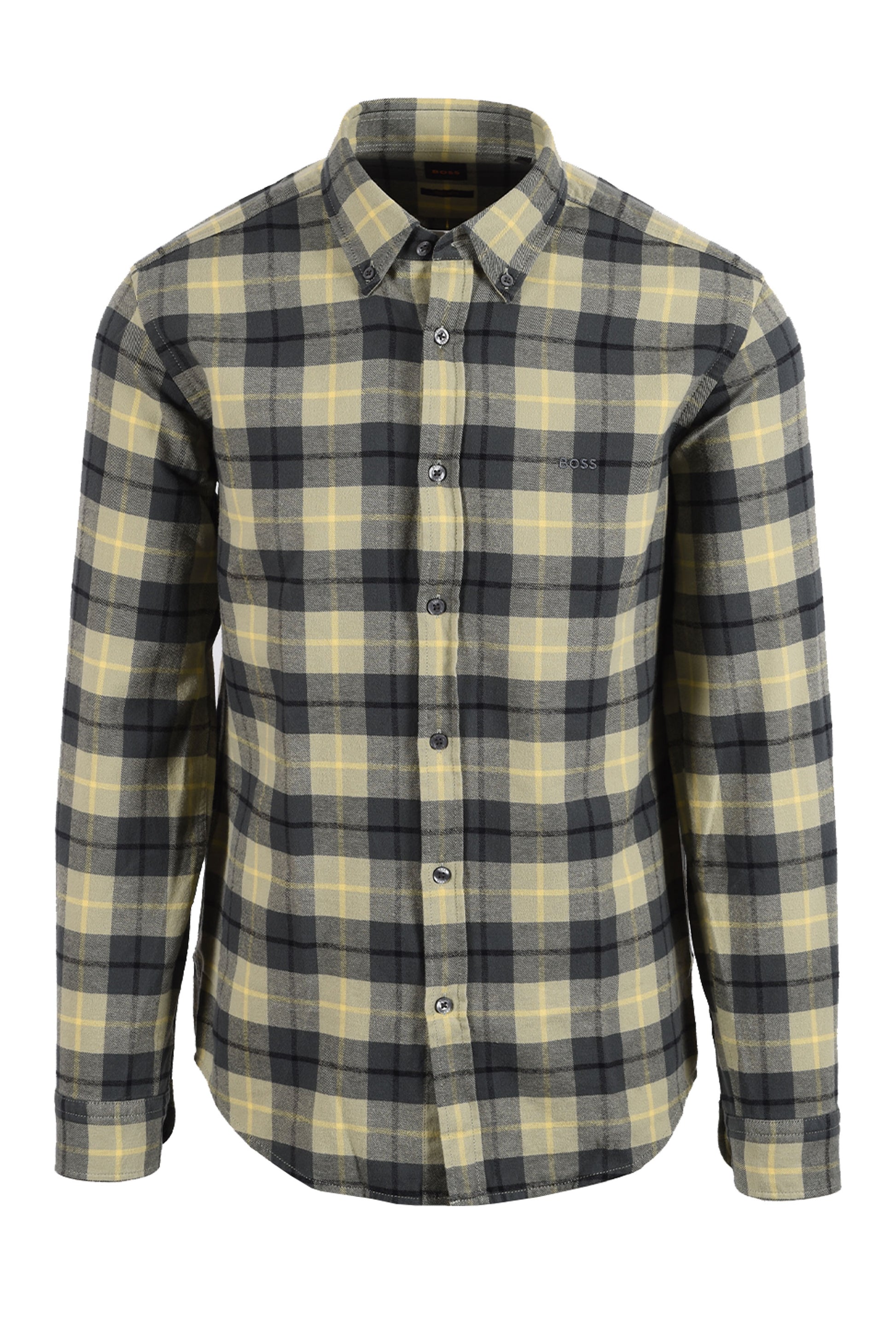 Boss Orange BOSS RICKERT SHIRT OPEN GREEN Boss Orange Michael Stewart Menswear  Shirts
