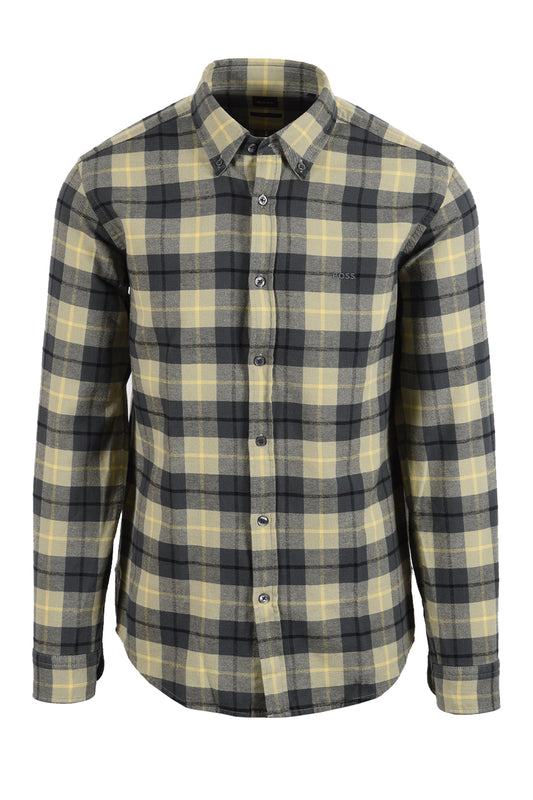 Boss Orange BOSS RICKERT SHIRT OPEN GREEN Boss Orange Michael Stewart Menswear  Shirts