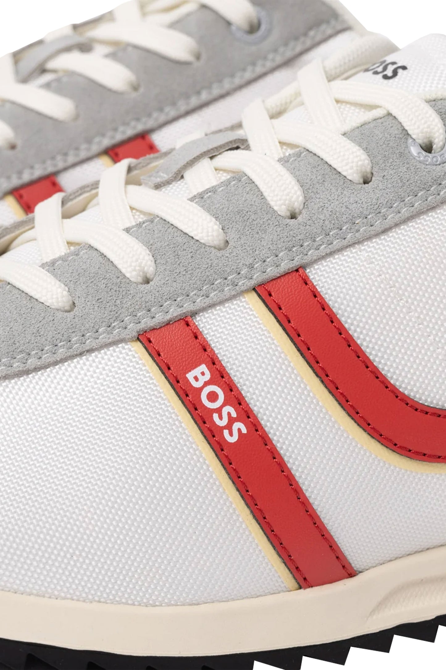 Boss Orange BOSS ZAYN TENN TRAINER OPEN WHITE Boss Orange Michael Stewart Menswear  Trainers