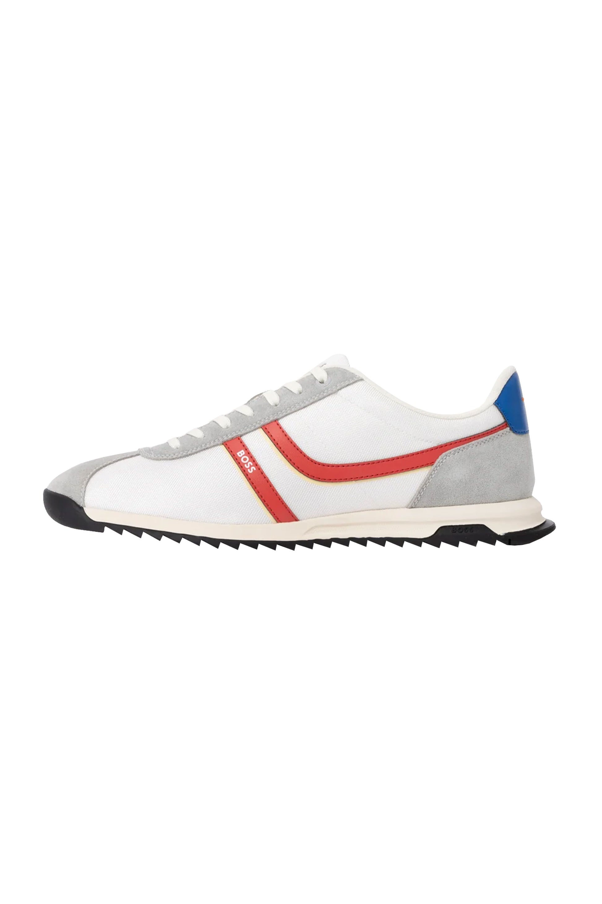 Boss Orange BOSS ZAYN TENN TRAINER OPEN WHITE Boss Orange Michael Stewart Menswear  Trainers