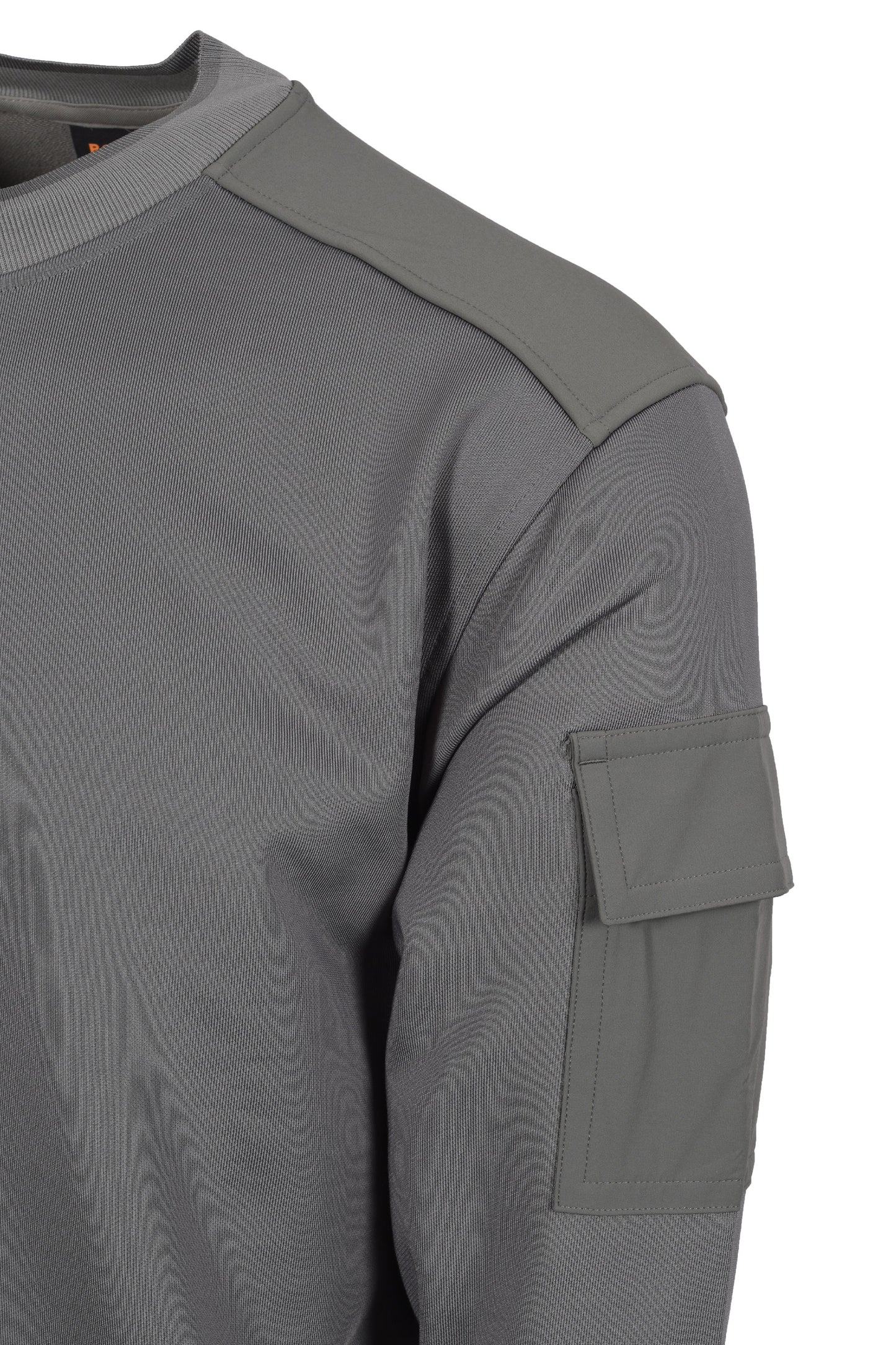 Boss Orange FUNCTIONAL SWEATSHIRT OPEN GREY