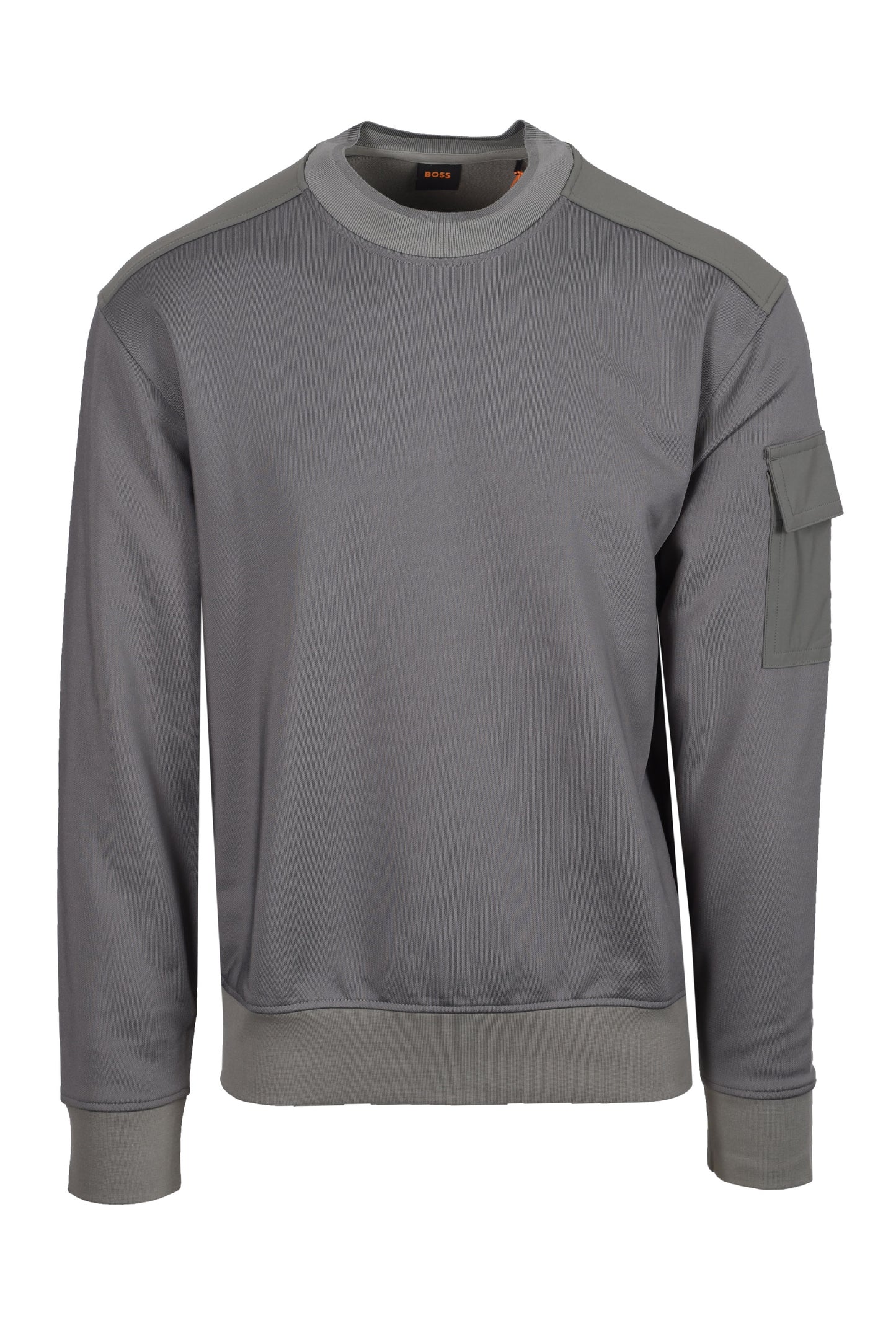 Boss Orange FUNCTIONAL SWEATSHIRT OPEN GREY