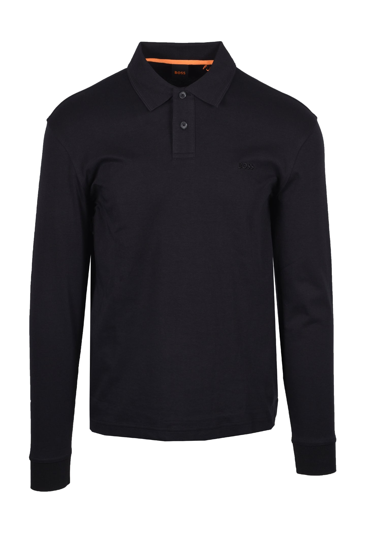 Boss Orange Interlock Polo Black