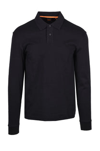 Boss Orange Interlock Polo Black Boss Orange