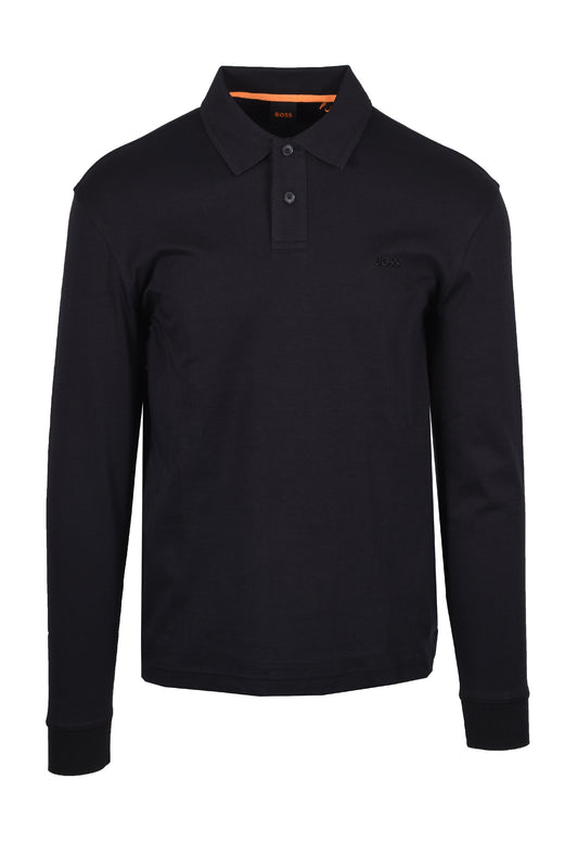 Boss Orange Interlock Polo Black