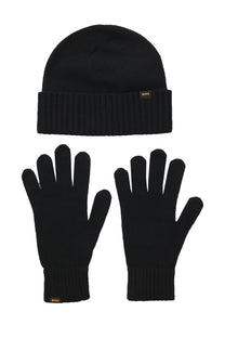 Boss Orange Kalipso Knitted Hat and Gloves Set Black Boss Orange